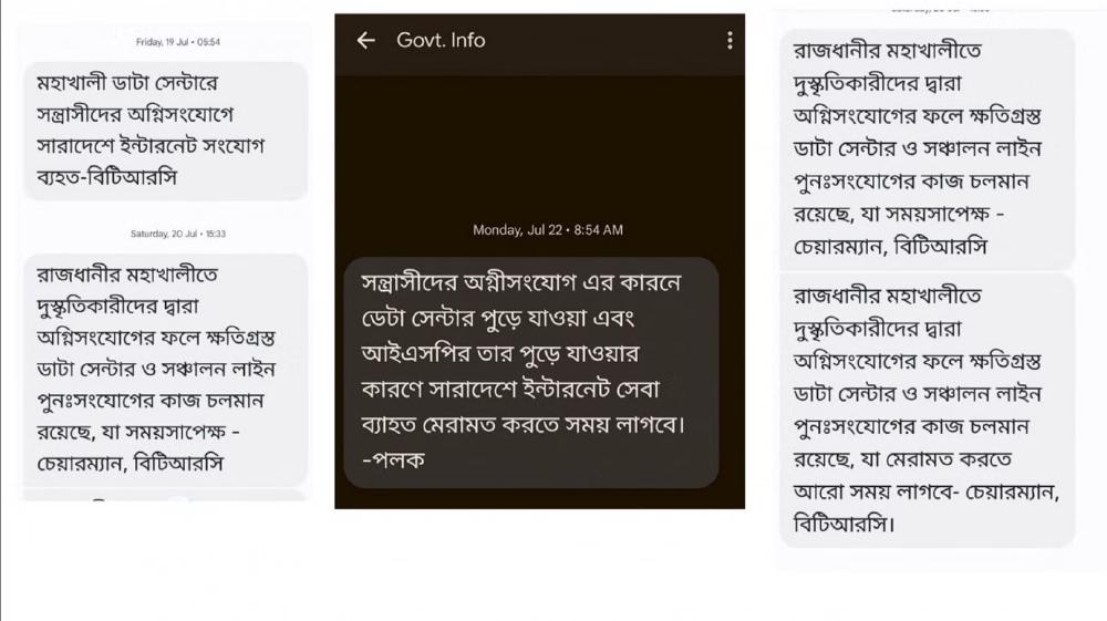 BTRC message BTRC message