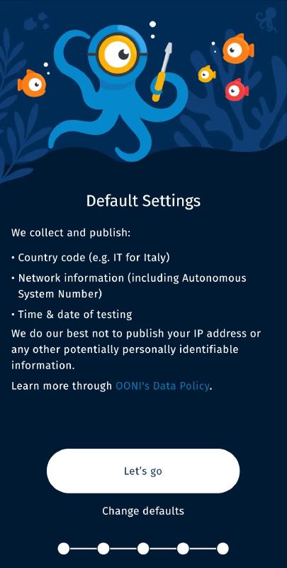 Onboarding default settings